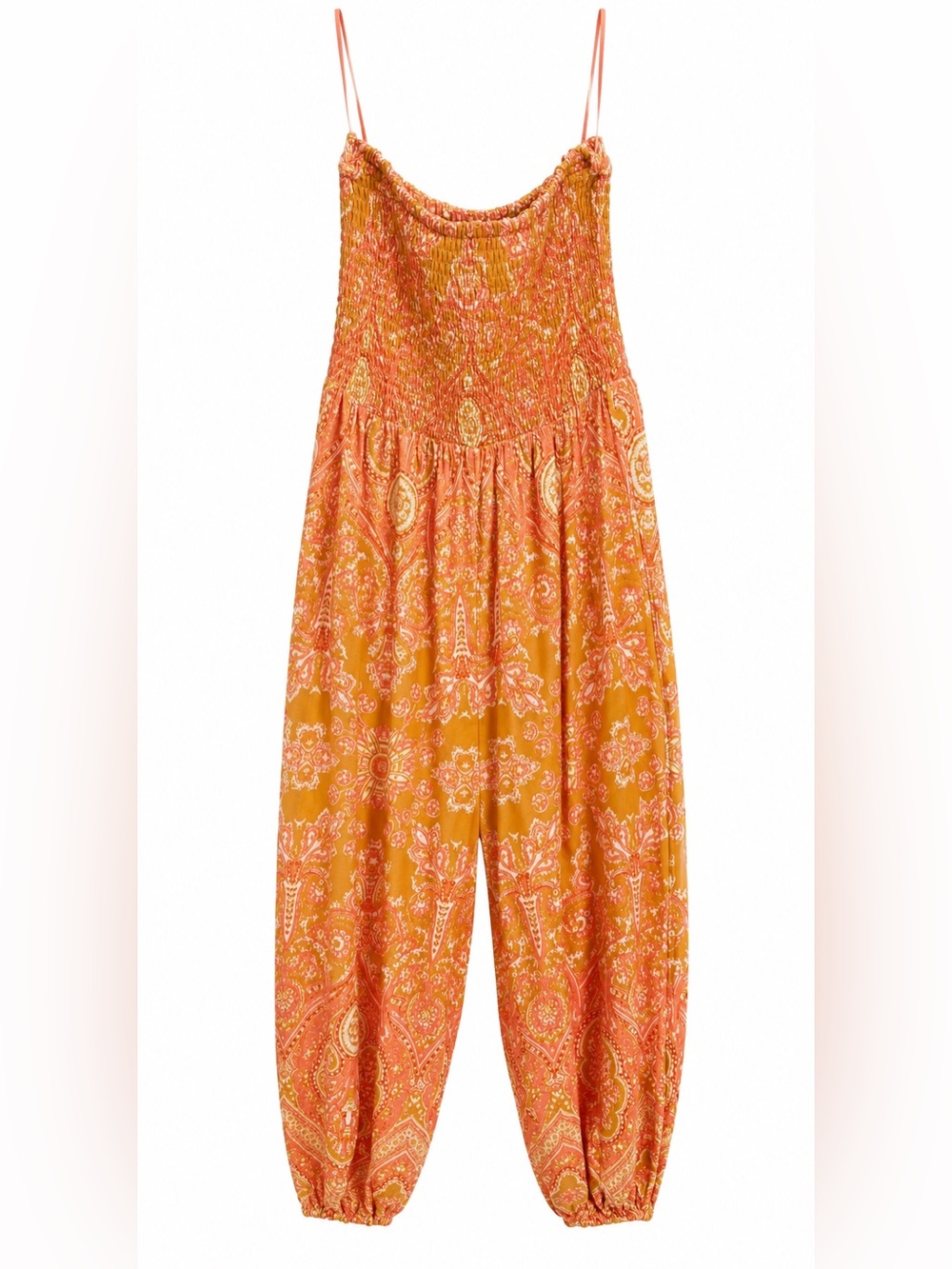 Beautiful Free People Bohemian harem Paisley Jumpsuit